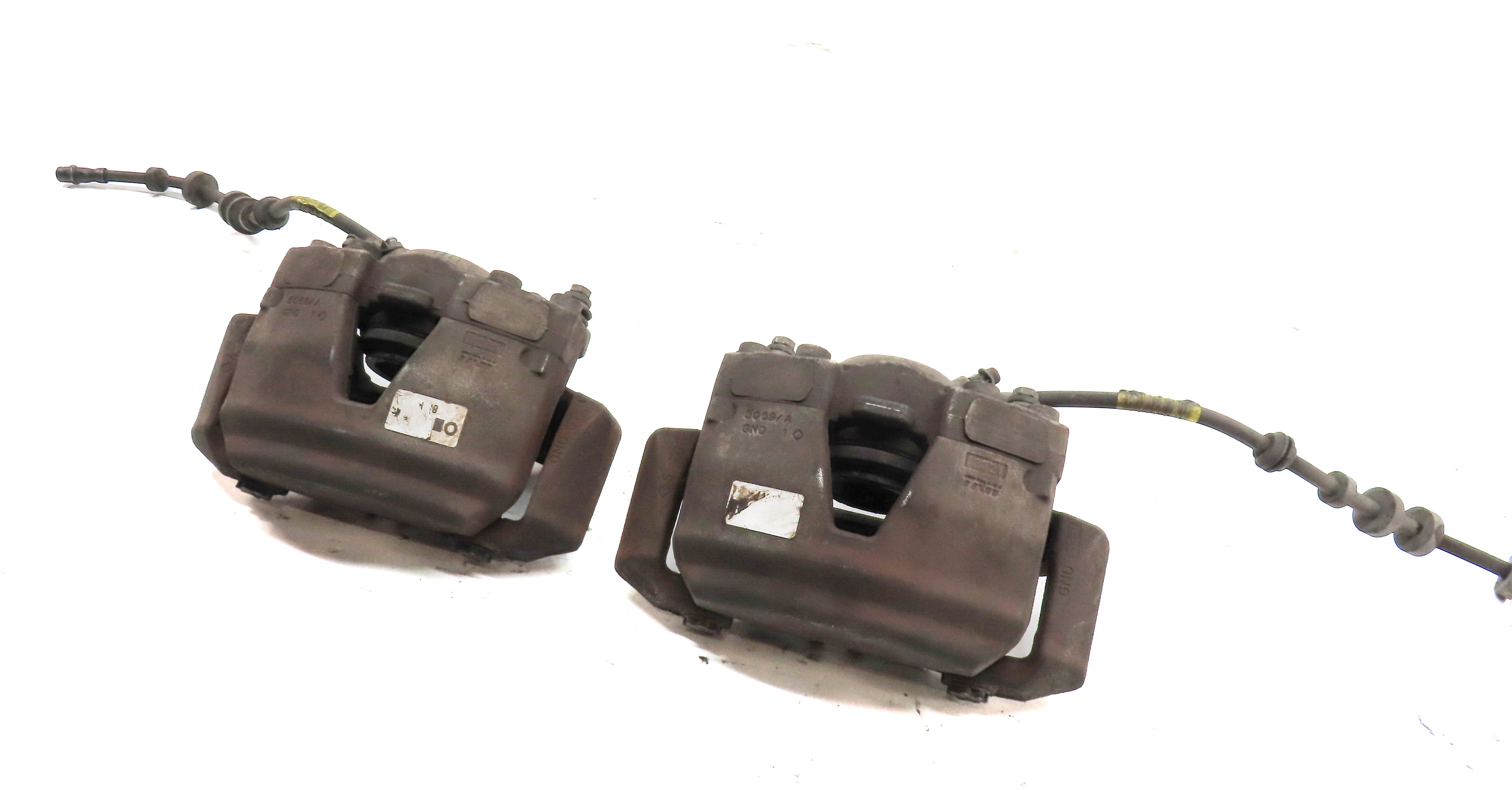 2009-2012 AUDI Q5 (8R) FRONT LEFT & RIGHT ABS DISC BRAKE CALIPER SET — exact item pictured